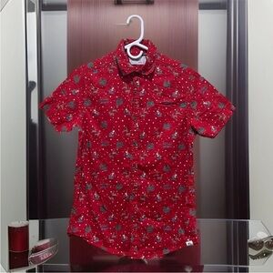 Free Planet Santa Claus Red Holiday Shirt Men Size M